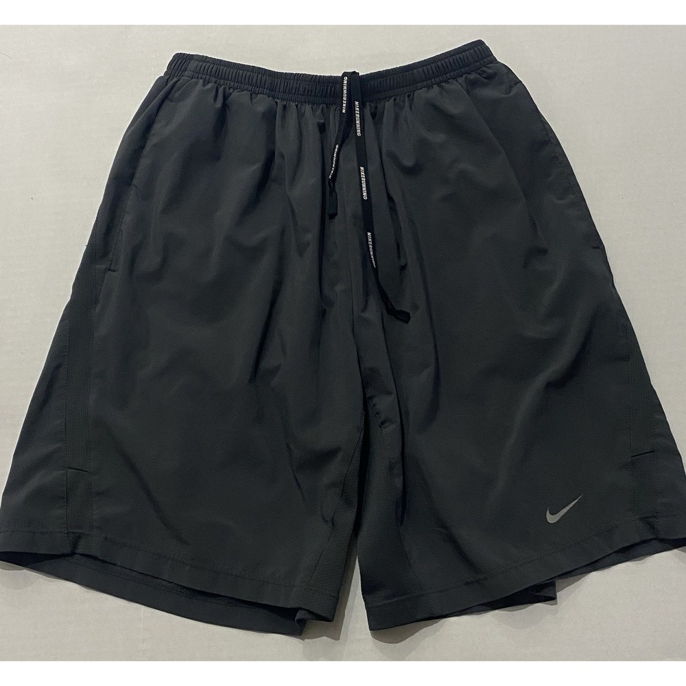 Nike Dri-FIT Mens Running Shorts. Gray. Men's Medium